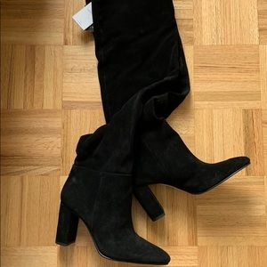 Black Knee High Boots